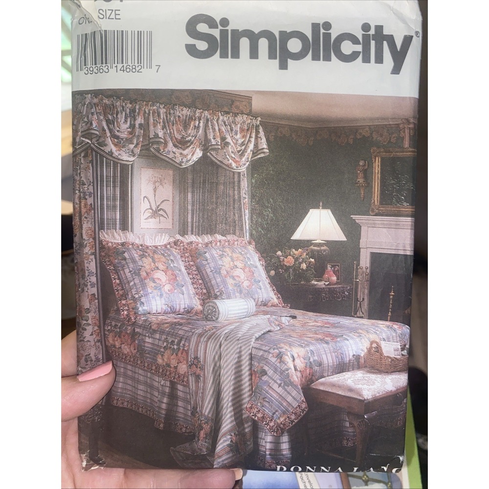 Vintage 1983 Simplicity Interior Design Pattern 8697 Donna Lang Cut Complete